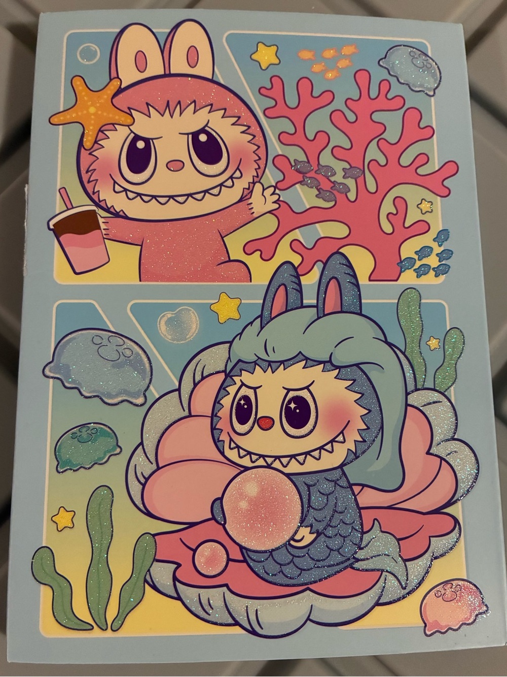 Kawaii Bunny Sea Creature Eyeshadow Palette Packaging